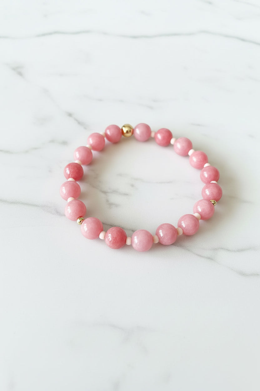 Pink Beaded Bracelet