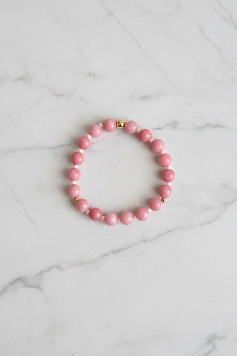 Pink Beaded Bracelet