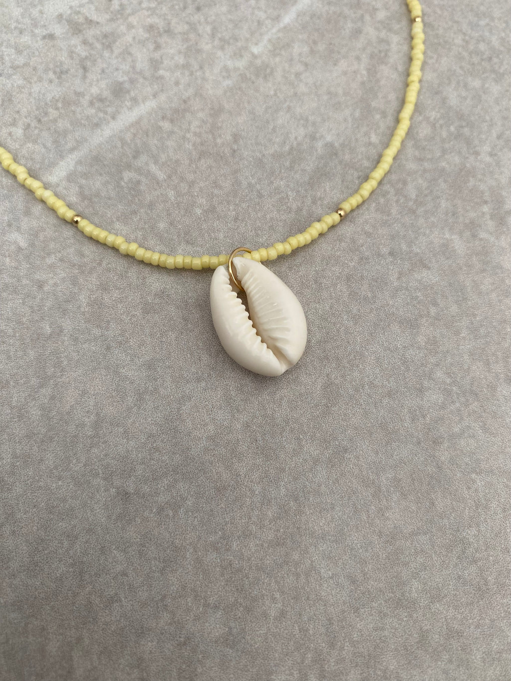Cowrie Shell Miyuki Bead Necklace