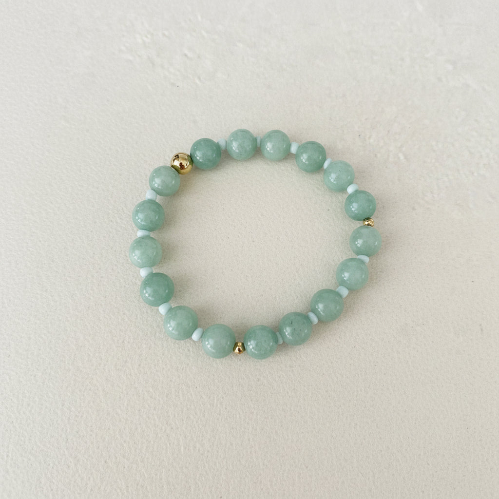Mint Green Beaded Bracelet