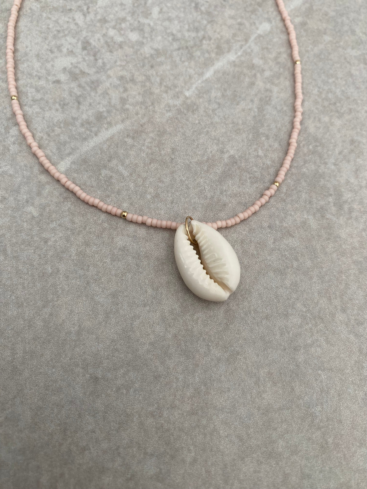 Cowrie Shell Miyuki Bead Necklace
