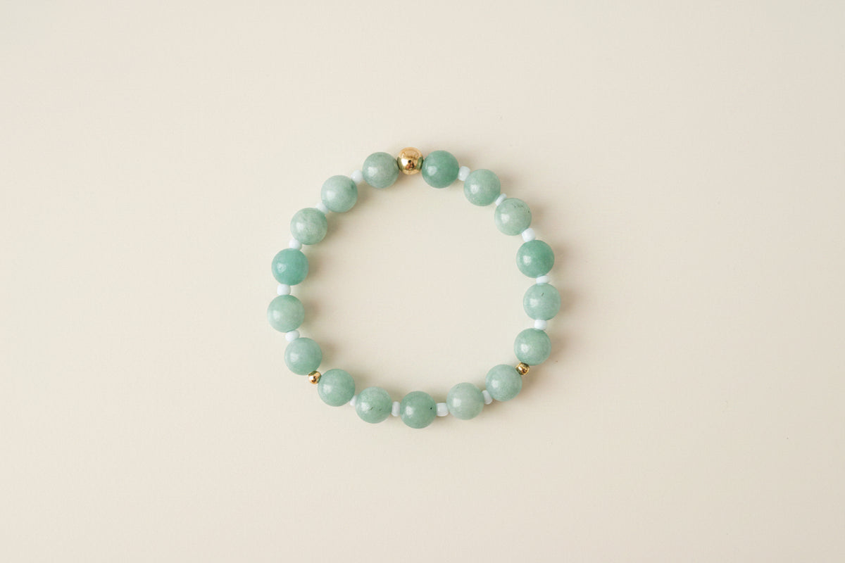 Mint Green Beaded Bracelet